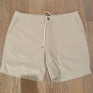 Faherty Mens All Day Belt Loop khaki Shorts size 40 E academia y2k preppy